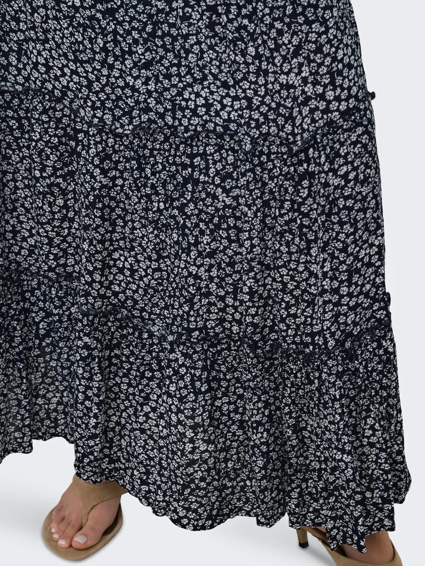 ONLY FERNANDA LIFE LAYERED LONG SKIRT 15375238 NIGHT SKY/FERNANDA FLOWER