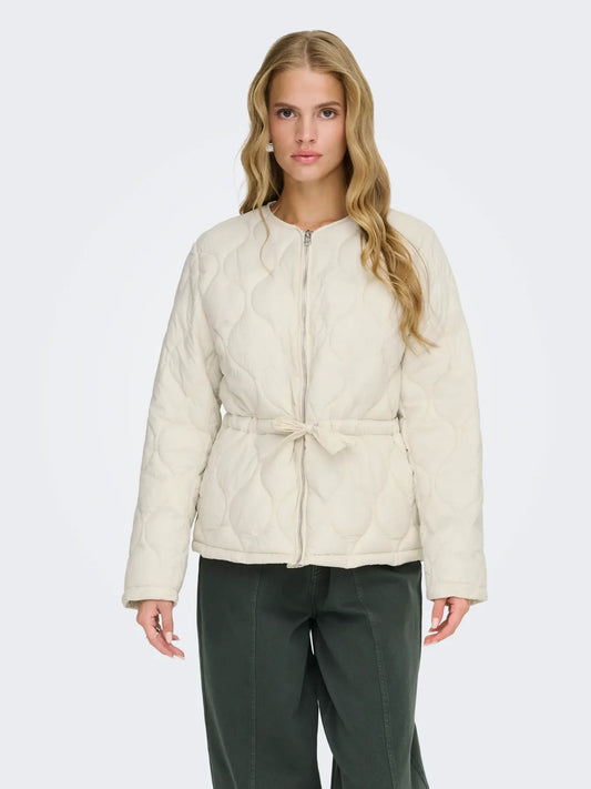 ONLY AMARA QUILTED JACKET  - TOFU