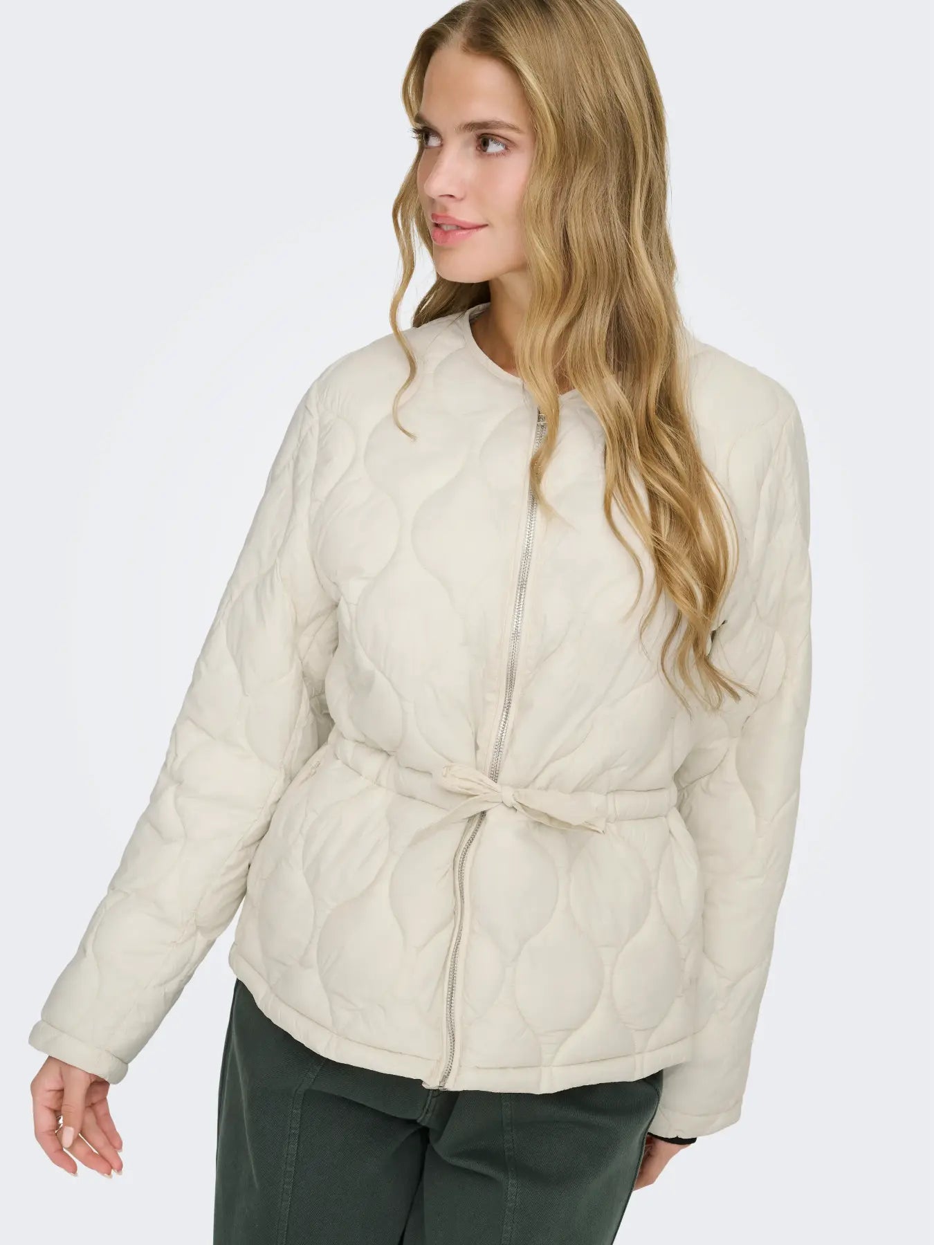 ONLY AMARA QUILTED JACKET  - TOFU