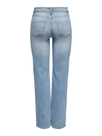 ONLY BLUSH MID STRAIGHT LIGHT  DENIM BLUE