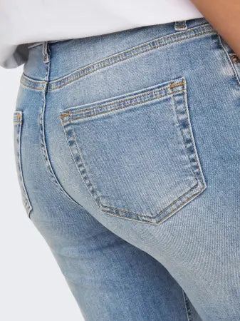 ONLY BLUSH MID STRAIGHT LIGHT  DENIM BLUE