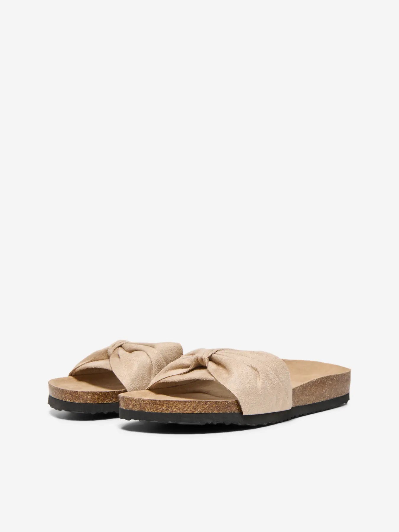 ONLY MAXI -14 BOW SLIP ON SANDAL in PUMICE STONE