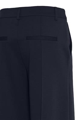 ICHI Navy Office Wide Leg Trousers