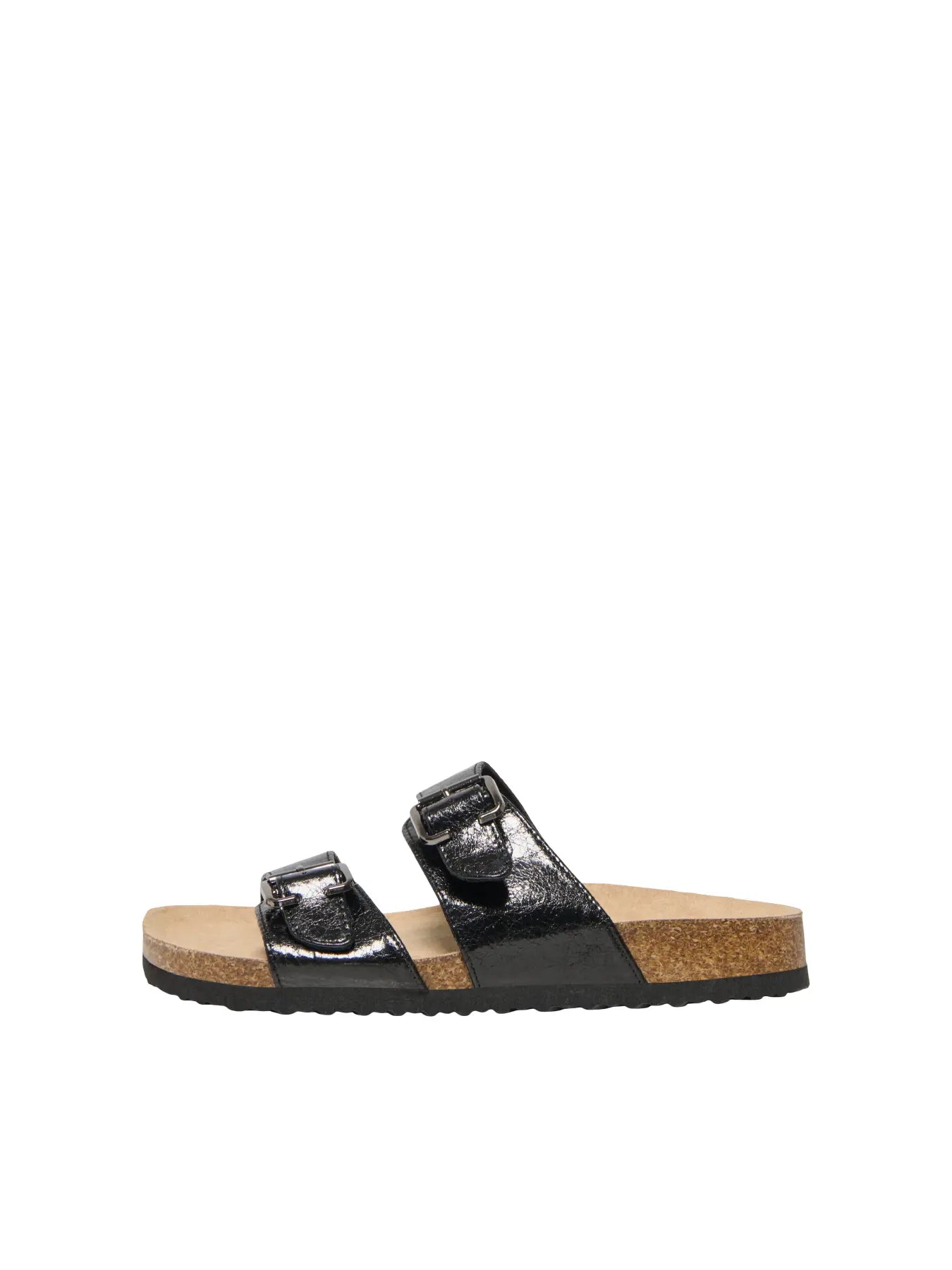 ONLY MAXI-13 PU STRAP BUCKLE SANDAL 15331392 BLACK PATENT