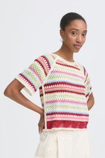 ICHI BANDIE CROCHET MULTICOLOUR TOP 20125661