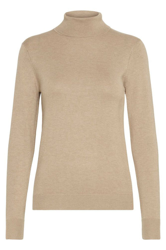 BYOUNG MMORLA ROLLNECK TOP HUMUS MELANGE