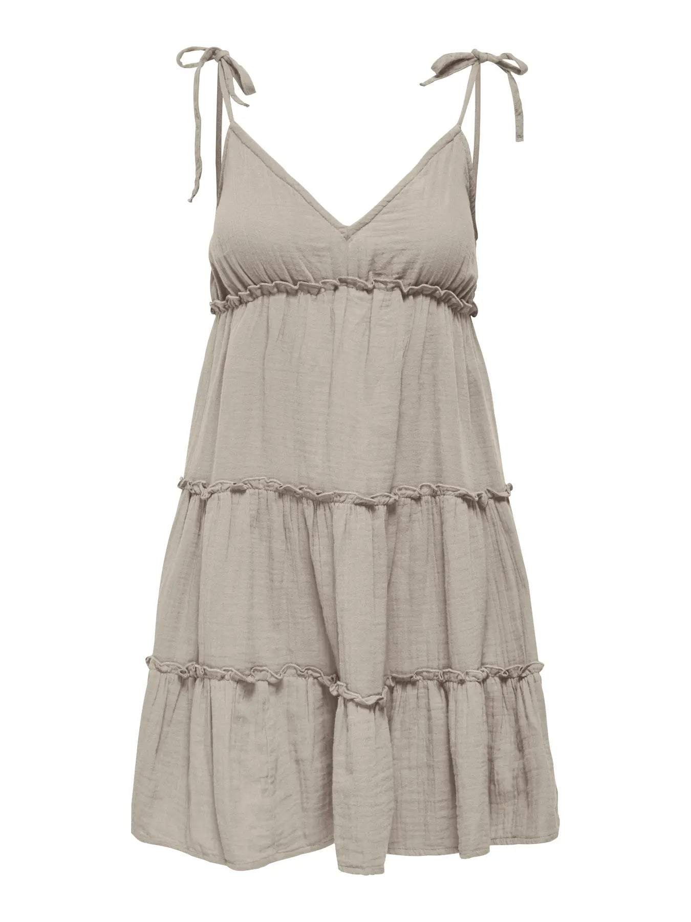 ONLY THYRA STRAP SHORT DRESS 15373328 SILVER LINING