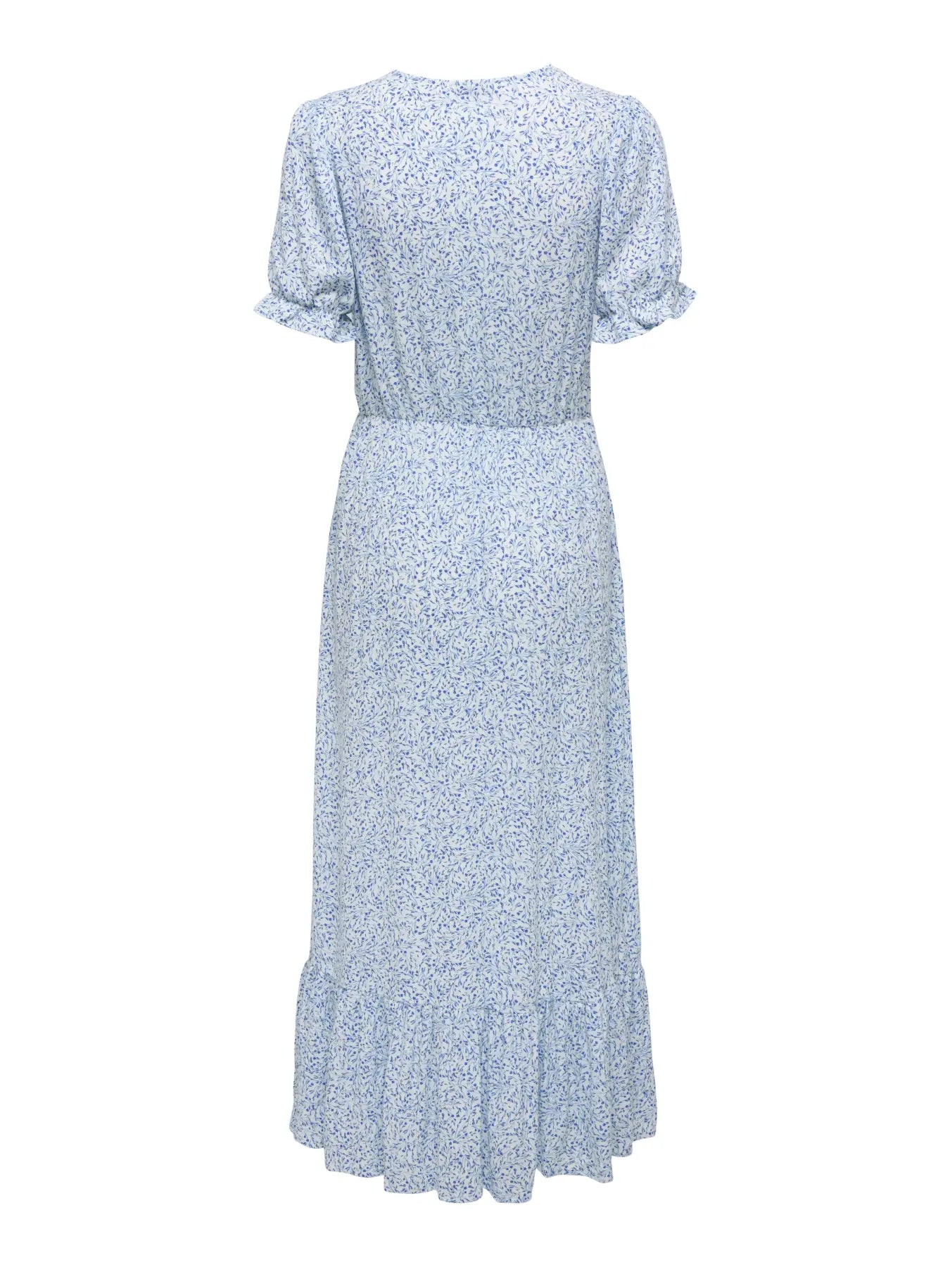 ONLY CHIANTI SS LONG DRESS 15270519 CLOUD DANCER/ VIOLA FLOWER