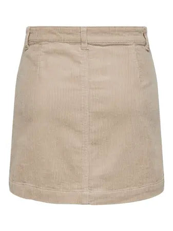 ONLY CORD SKIRT  - COLOUR GOAT